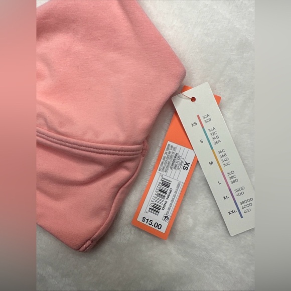 Colsie Womens Medium Pink Ruched Front Long Line Bralette Top Size XS - Picture 3 of 7